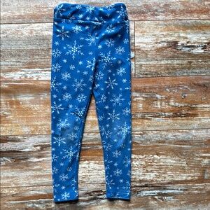 Disney Blue Snowflake Leggings